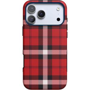 Casely iPhone 17 Pro Max Case | As if! | Red Plaid | Bold Protective Design | MagSafe Compatible Design