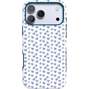 Casely iPhone 17 Pro Max Case | Bordeaux Rose | Moody Monochrome | Bold Protective Design | Compatible with MagSafe(Lovebug | Blue Hearts)