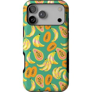 Casely iPhone 17 Pro Max Case | Bordeaux Rose | Moody Monochrome | Bold Protective Design | Compatible with MagSafe(Papaya Palms | Dippin’ Daisy’s Tropical Vacation)