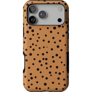 Casely iPhone 17 Pro Max Case | Bordeaux Rose | Moody Monochrome | Bold Protective Design | Compatible with MagSafe(Spot On | Dotted Animal)