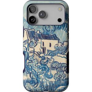 Casely iPhone 17 Pro Max Case | Bordeaux Rose | Moody Monochrome | Bold Protective Design | Compatible with MagSafe(Van Gogh | Landscape With Houses)