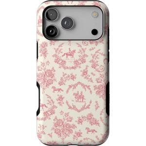 Casely iPhone 17 Pro Max Case | Bordeaux Rose | Moody Monochrome | Bold Protective Design | Compatible with MagSafe(Western Bloom | Jenna Palek x Casely)