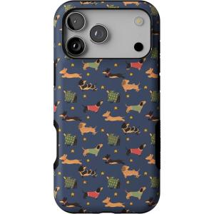 Casely iPhone 17 Pro Max Case | Dashing Doxies | Dachshund Dog | Bold Protective Design | MagSafe Compatible Design