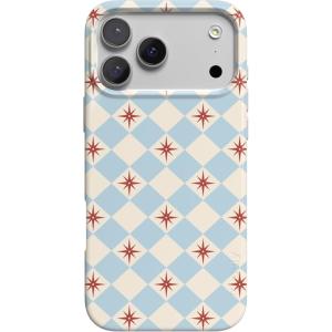 Casely iPhone 17 Pro Max Case | Fallen Gold | Antique Floral | Compatible with MagSafe | Classic Ultra Thin Design(Chelsea Checker | Starlight Tiles)