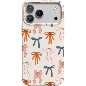 Casely iPhone 17 Pro Max Case | Fallen Gold | Antique Floral | Compatible with MagSafe | Classic Ultra Thin Design(Gourdy Girlie | Harvest Bows)