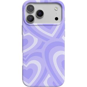 Casely iPhone 17 Pro Max Case | Fallen Gold | Antique Floral | Compatible with MagSafe | Classic Ultra Thin Design(Love Song | Lavender Heart)