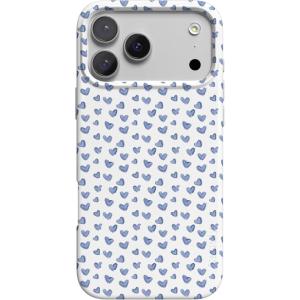 Casely iPhone 17 Pro Max Case | Fallen Gold | Antique Floral | Compatible with MagSafe | Classic Ultra Thin Design(Lovebug | Blue Hearts)