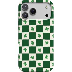 Casely iPhone 17 Pro Max Case | Fallen Gold | Antique Floral | Compatible with MagSafe | Classic Ultra Thin Design(Lucky You | Shamrock)