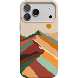 Casely iPhone 17 Pro Max Case | Fallen Gold | Antique Floral | Compatible with MagSafe | Classic Ultra Thin Design(Magic Mountain | Colorblock)