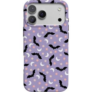 Casely iPhone 17 Pro Max Case | Fallen Gold | Antique Floral | Compatible with MagSafe | Classic Ultra Thin Design(Midnight Flight | Celestial Bats)