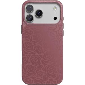 Casely iPhone 17 Pro Max Case | Fallen Gold | Antique Floral | Compatible with MagSafe | Classic Ultra Thin Design(Moody Monochrome | Bordeaux Rose)