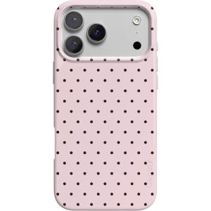 Casely iPhone 17 Pro Max Case | Fallen Gold | Antique Floral | Compatible with MagSafe | Classic Ultra Thin Design(On the Dot | Pink Polka Dot)