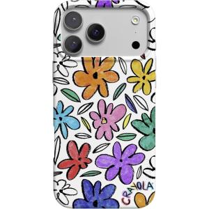 Casely iPhone 17 Pro Max Case | Fallen Gold | Antique Floral | Compatible with MagSafe | Classic Ultra Thin Design(Outside the Lines | Crayola Marker)