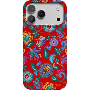 Casely iPhone 17 Pro Max Case | Fallen Gold | Antique Floral | Compatible with MagSafe | Classic Ultra Thin Design(Painted Flowers | Frida Kahlo Floral)