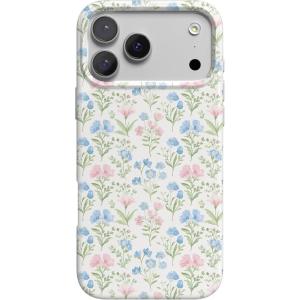 Casely iPhone 17 Pro Max Case | Fallen Gold | Antique Floral | Compatible with MagSafe | Classic Ultra Thin Design(Pastel Garden | Sunday Best)