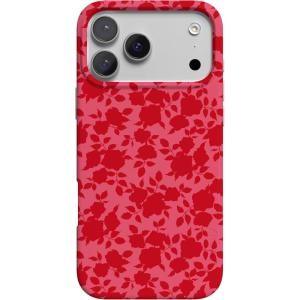 Casely iPhone 17 Pro Max Case | Fallen Gold | Antique Floral | Compatible with MagSafe | Classic Ultra Thin Design(Rose Garden | Red Aesthetic)