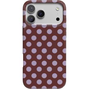 Casely iPhone 17 Pro Max Case | Fallen Gold | Antique Floral | Compatible with MagSafe | Classic Ultra Thin Design(Spotted in SoHo | Burgundy Polka Dot)
