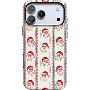 Casely iPhone 17 Pro Max Case | Jolly St. Nick | Retro Claus | Bold Protective Design | MagSafe Compatible Design