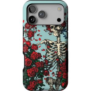 Casely iPhone 17 Pro Max Case | Lonely Hearts Club | The Beatles SGT. Pepper’s | Bold Protective Design | Compatible with MagSafe(Forever Grateful | Grateful Dead Skeleton Floral)