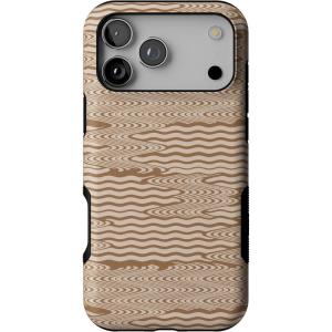 Casely iPhone 17 Pro Max Case | Lonely Hearts Club | The Beatles SGT. Pepper’s | Bold Protective Design | Compatible with MagSafe(Mocha Ripple | Brown Waves)