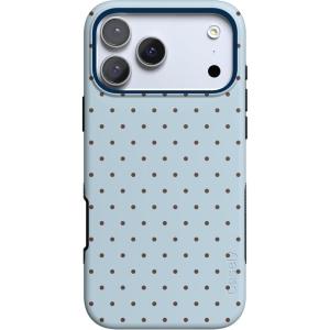 Casely iPhone 17 Pro Max Case | Lonely Hearts Club | The Beatles SGT. Pepper’s | Bold Protective Design | Compatible with MagSafe(On the Dot | Blue Polka Dot)