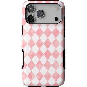 Casely iPhone 17 Pro Max Case | Lonely Hearts Club | The Beatles SGT. Pepper’s | Bold Protective Design | Compatible with MagSafe(Queen of Diamonds | Pink Watercolor)