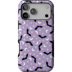 Casely iPhone 17 Pro Max Case | Midnight Flight | Celestial Bats | Bold Protective Design | MagSafe Compatible Design