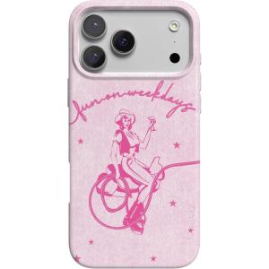 Casely iPhone 17 Pro Max Case | Powder Pups | Dog Sled | Compatible with MagSafe | Classic Ultra Thin Design(Denim Cowgirl | Fun on Weekdays)