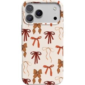 Casely iPhone 17 Pro Max Case | Powder Pups | Dog Sled | Compatible with MagSafe | Classic Ultra Thin Design(Fall Girlie | Pumpkin Spice Bows)