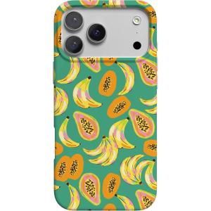 Casely iPhone 17 Pro Max Case | Powder Pups | Dog Sled | Compatible with MagSafe | Classic Ultra Thin Design(Papaya Palms | Dippin’ Daisy’s Tropical Vaca)