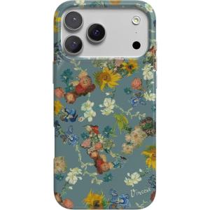 Casely iPhone 17 Pro Max Case | Powder Pups | Dog Sled | Compatible with MagSafe | Classic Ultra Thin Design(Van Gogh | Vincent’s Flowers)