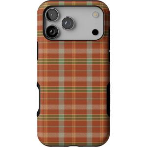 Casely iPhone 17 Pro Max Case | Spiced Chai | Fall Plaid | Bold Protective Design | MagSafe Compatible Design