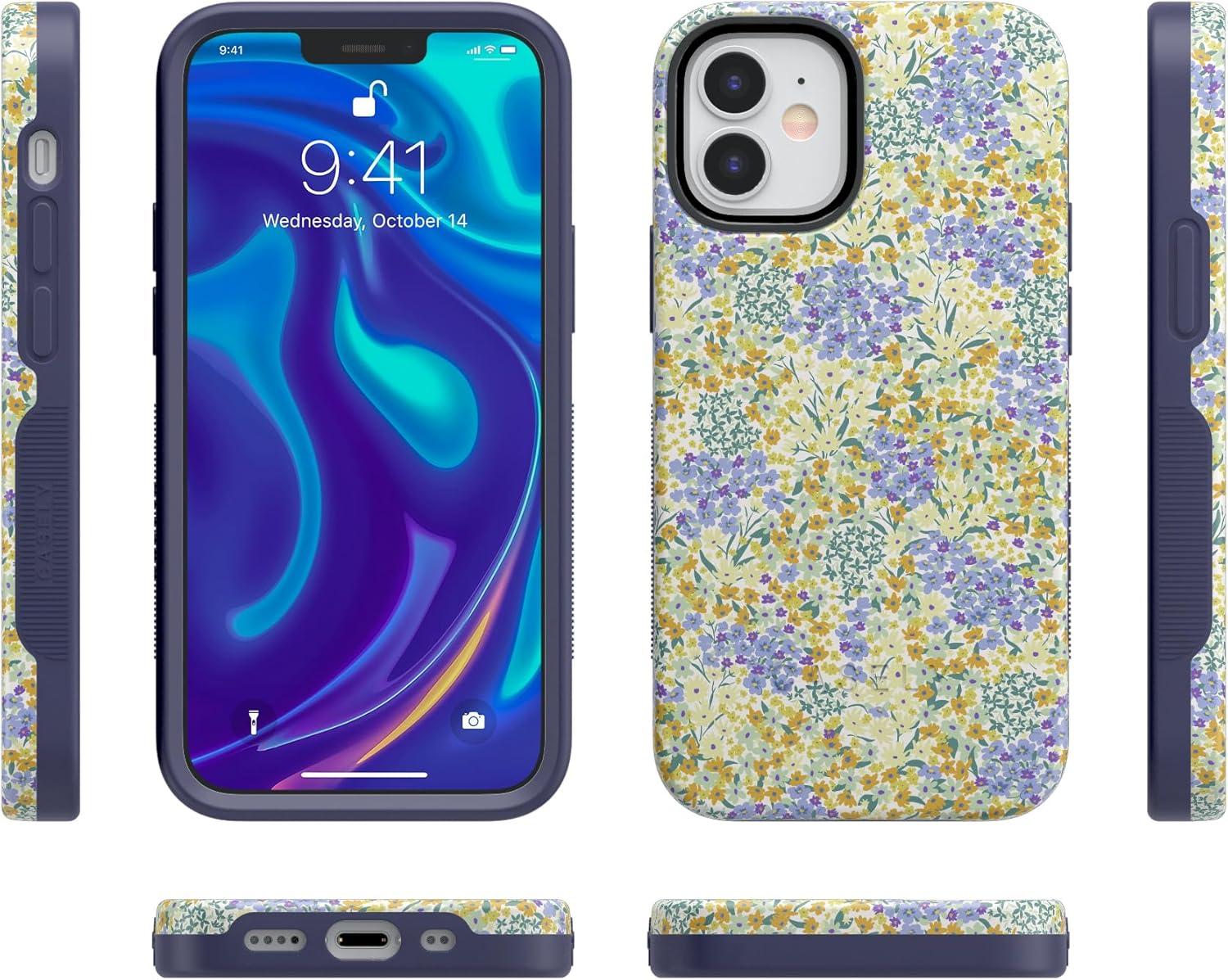 imageCasely iPhone 1212 Pro Case  Be Mine  Tiny Hearts  Bold Protective Design  Compatible with MagSafeDream Garden  Cottagecore