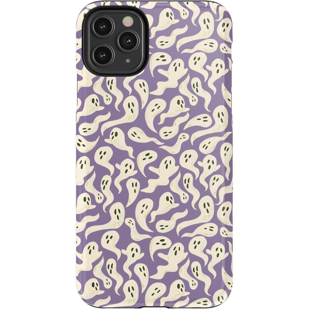 imageCasely iPhone 11 Pro Max Case  All Bood Up  Purple Ghost  Essential Slim DualLayer Protective Design
