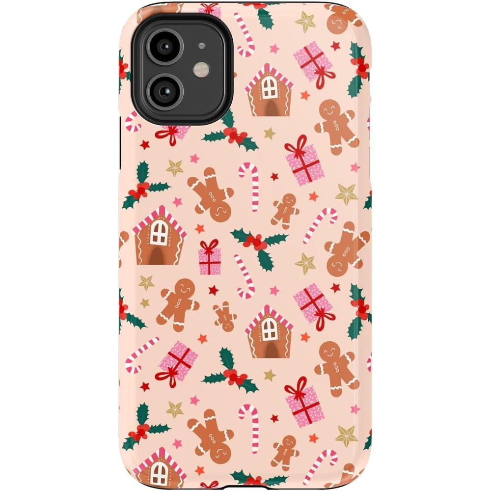 imageCasely iPhone 11 Pro Max Case  Gingerbread Lane  Holiday Sweets  Essential Slim DualLayer Protective DesignFrosted Wishes  Sweet Treat