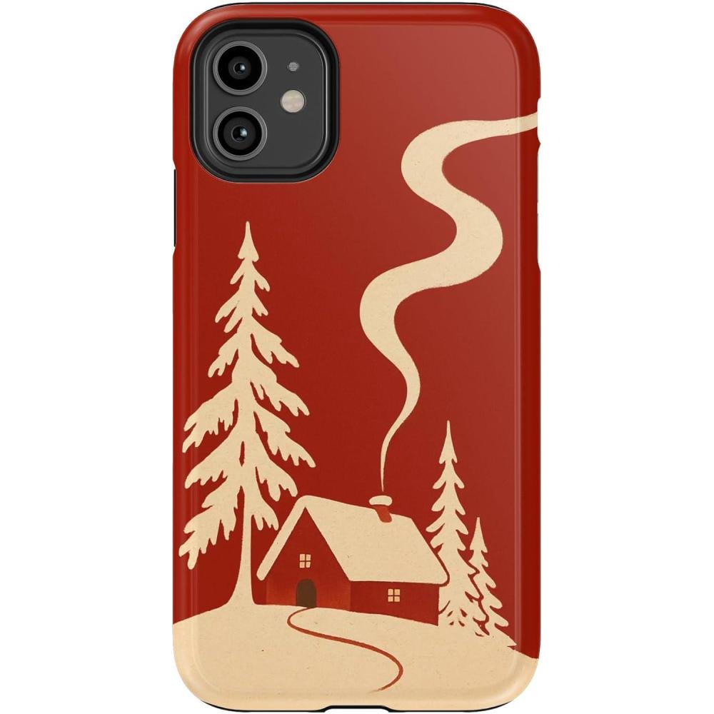 imageCasely iPhone 11 Pro Max Case  Gingerbread Lane  Holiday Sweets  Essential Slim DualLayer Protective DesignSnowed In  Cozy Winter