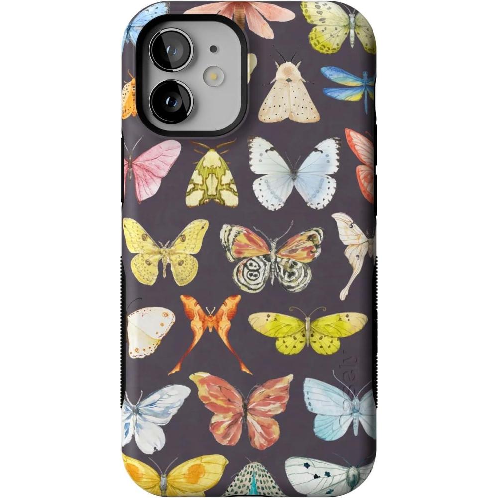 imageCasely iPhone 12 Mini Case  Dark Fantasy  Contrast Floral  Bold Protective Design  Compatible with MagSafeMidnight Monarch  Jenna Palek x Casely