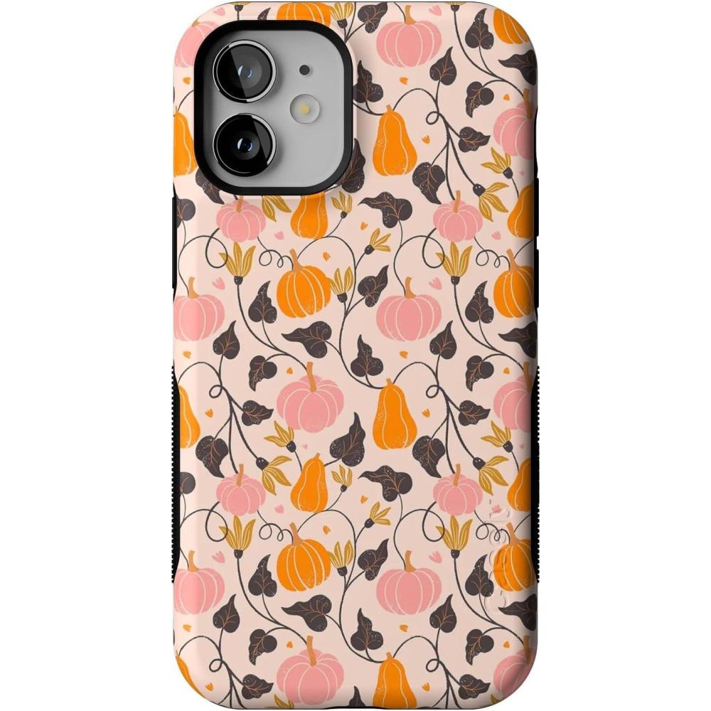 imageCasely iPhone 12 Mini Case  Pumpkin Princess  Harvest Vines  Bold Protective Design  MagSafe Compatible Design