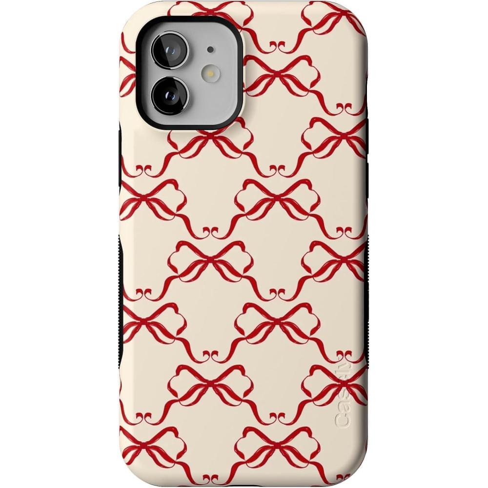 imageCasely iPhone 1212 Pro Case  All Wrapped Up  Vintage Bows  Bold Protective Design  MagSafe Compatible Design