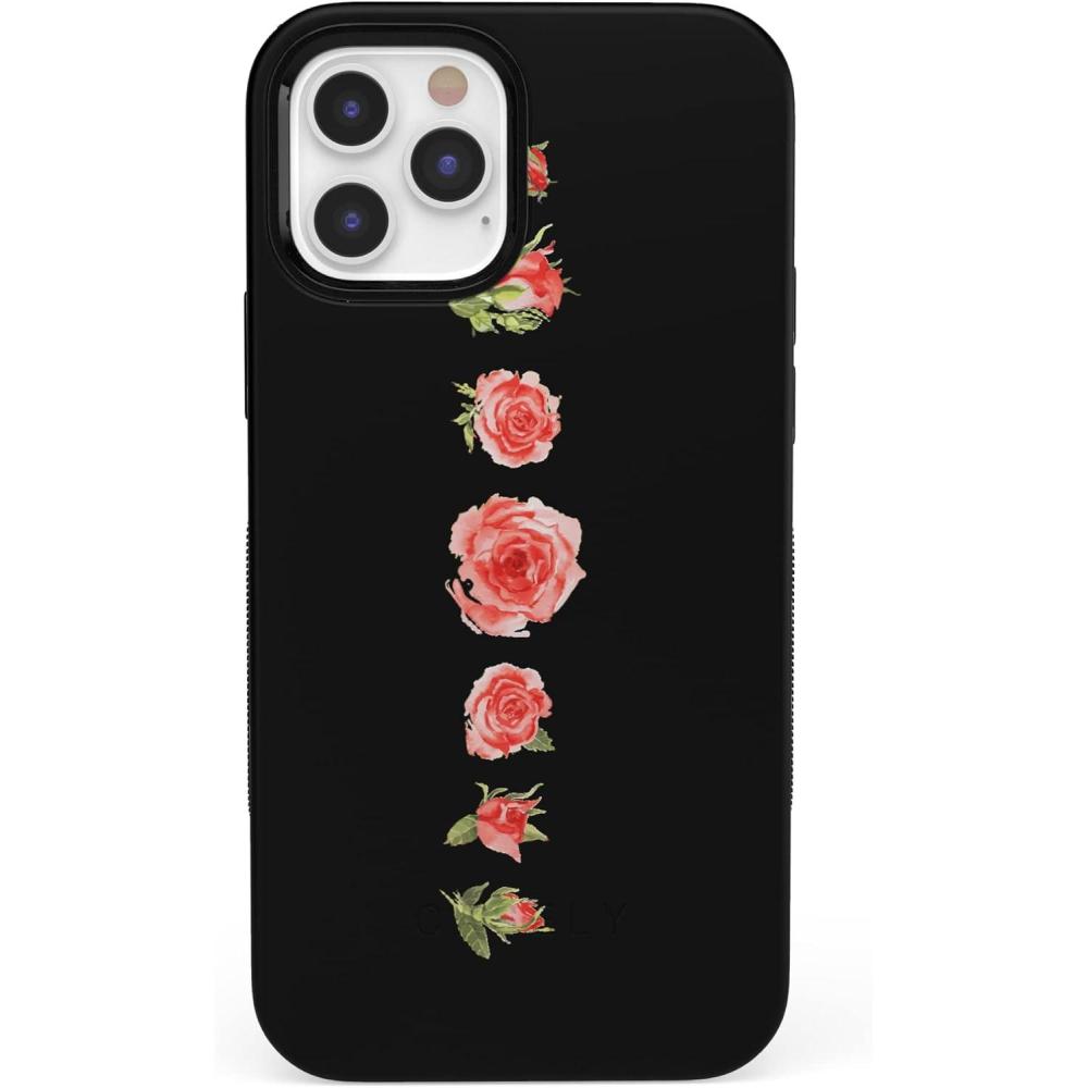 imageCasely iPhone 1212 Pro Case  Be Mine  Tiny Hearts  Bold Protective Design  Compatible with MagSafeAccept the Rose  Blooming Red Rose Floral