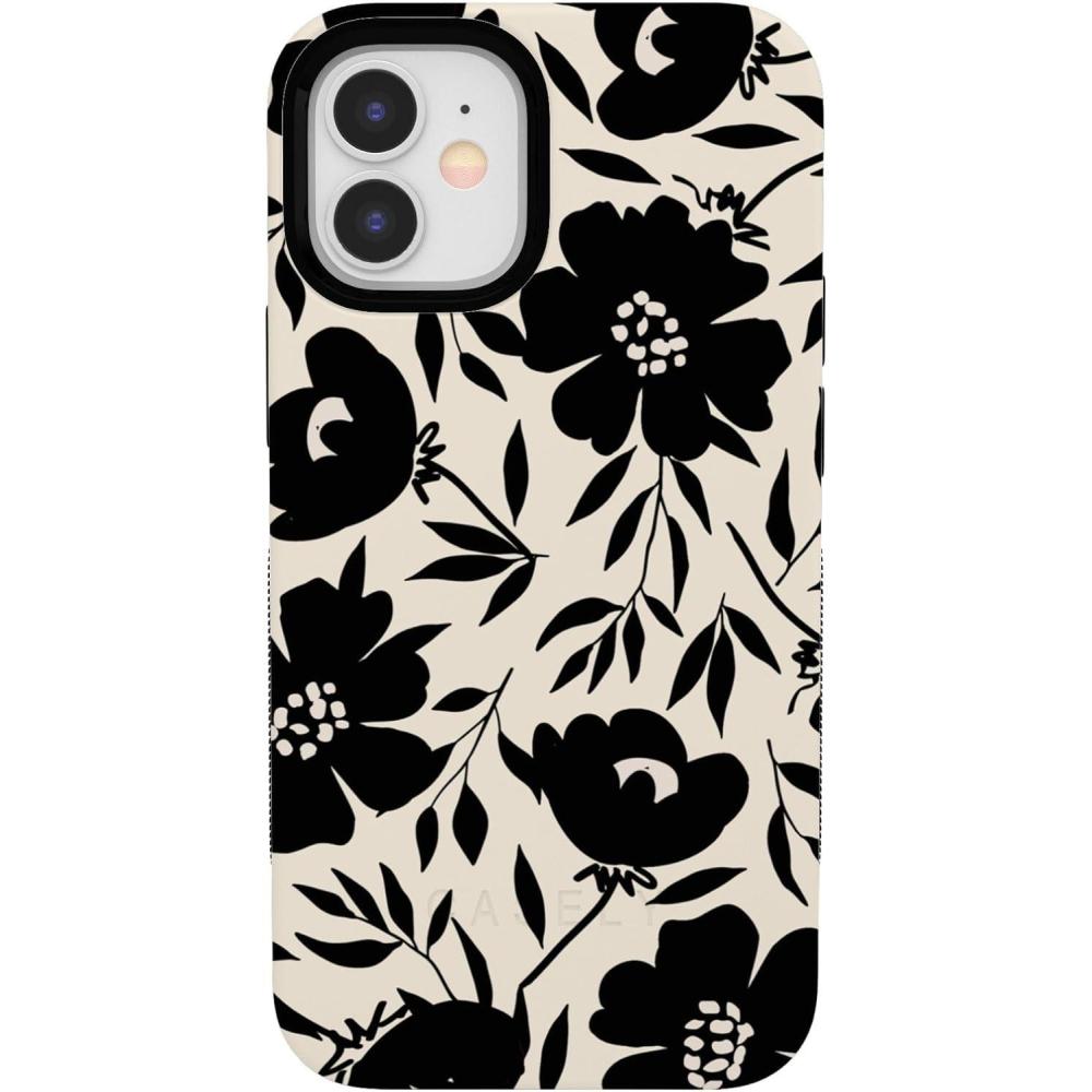 imageCasely iPhone 1212 Pro Case  Be Mine  Tiny Hearts  Bold Protective Design  Compatible with MagSafeDark Fantasy  Contrast Floral