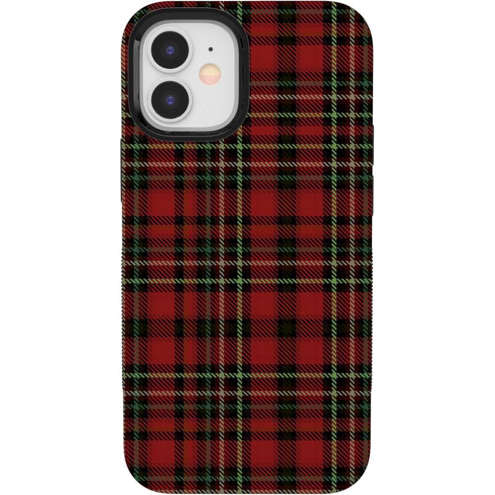 imageCasely iPhone 1212 Pro Case  Be Mine  Tiny Hearts  Bold Protective Design  Compatible with MagSafeFireside Flannel  Signature Plaid