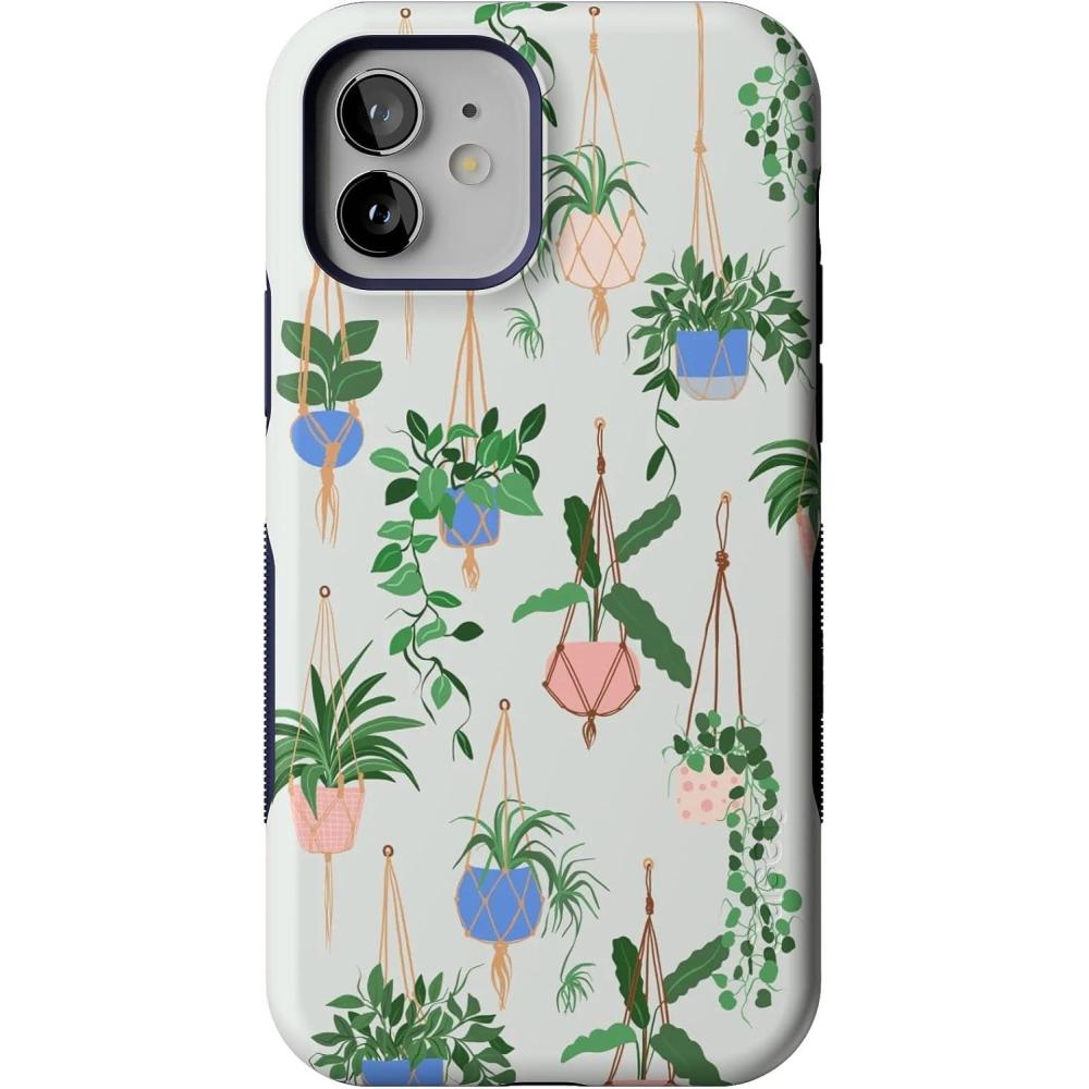 imageCasely iPhone 1212 Pro Case  Be Mine  Tiny Hearts  Bold Protective Design  Compatible with MagSafeHanging Around  Potted Plants Floral
