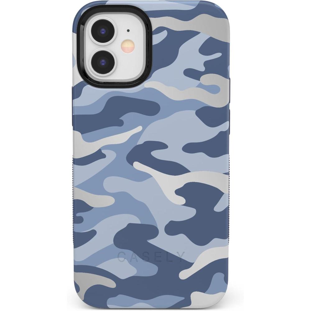 imageCasely iPhone 1212 Pro Case  Be Mine  Tiny Hearts  Bold Protective Design  Compatible with MagSafeIn Formation  Metallic Blue Camo