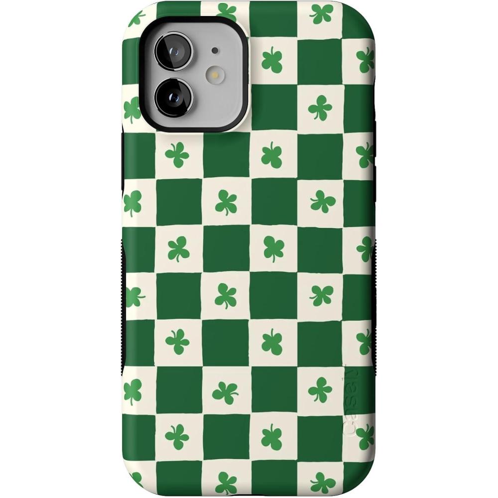 imageCasely iPhone 1212 Pro Case  Be Mine  Tiny Hearts  Bold Protective Design  Compatible with MagSafeLucky You  Shamrock