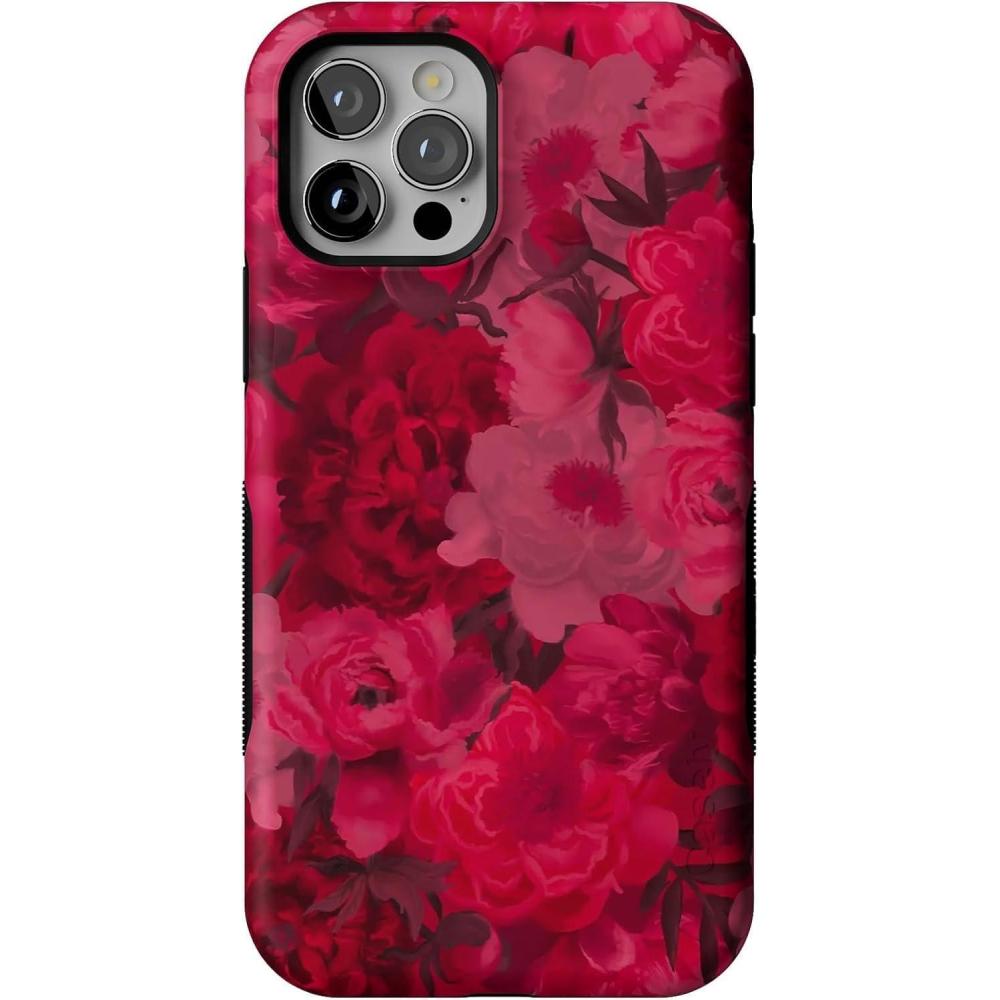 imageCasely iPhone 1212 Pro Case  Be Mine  Tiny Hearts  Bold Protective Design  Compatible with MagSafeRomance Novel  Moody Floral