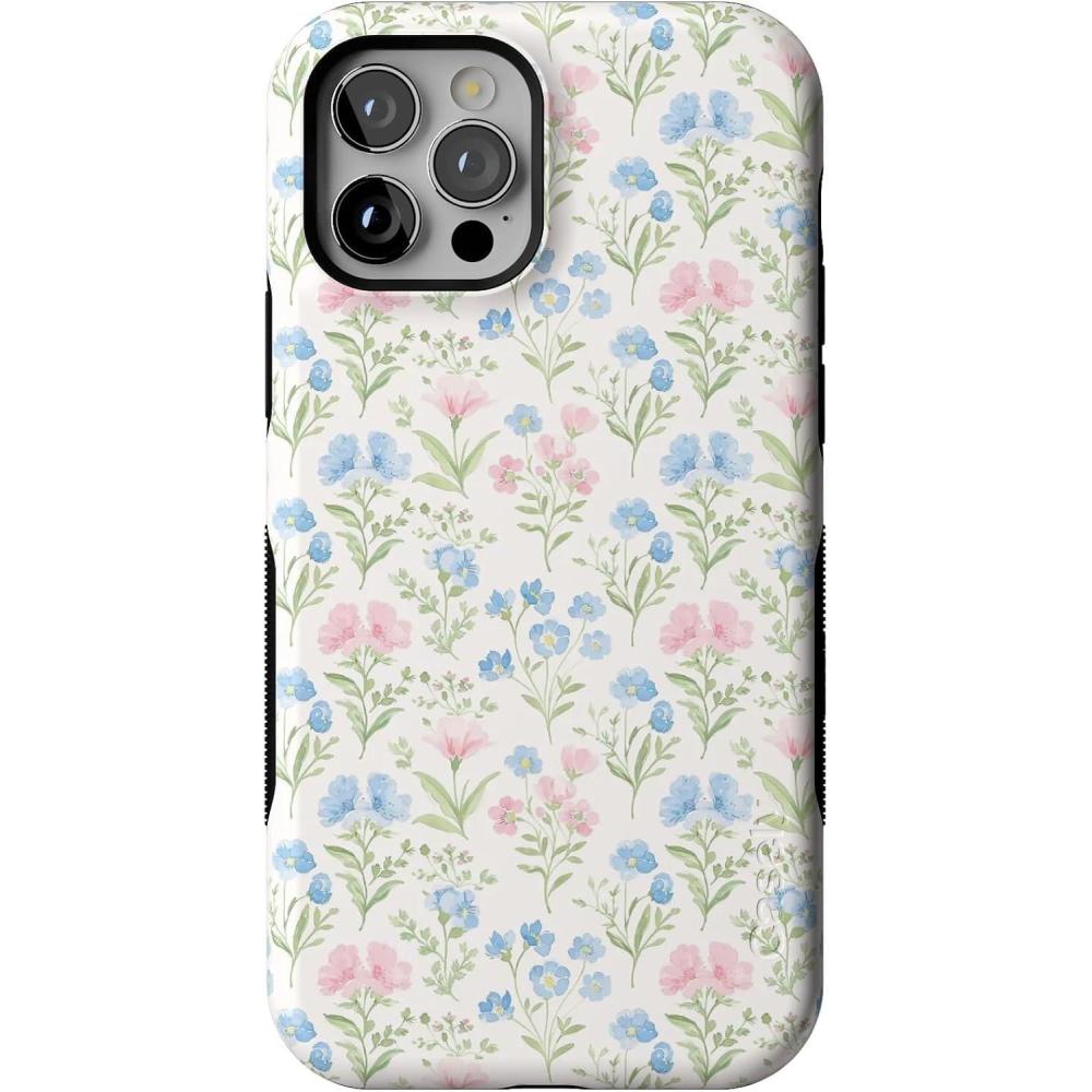 imageCasely iPhone 1212 Pro Case  Be Mine  Tiny Hearts  Bold Protective Design  Compatible with MagSafeSunday Best  Pastel Garden Floral