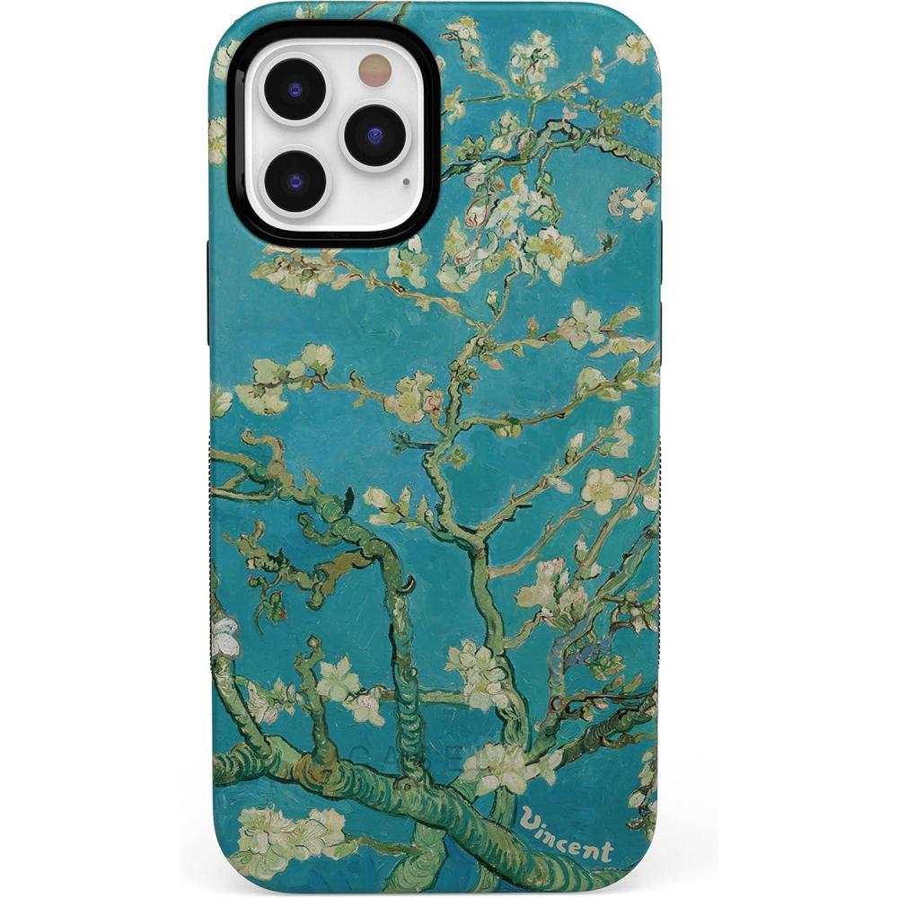 imageCasely iPhone 1212 Pro Case  Be Mine  Tiny Hearts  Bold Protective Design  Compatible with MagSafeVan Gogh  Almond Blossom Floral