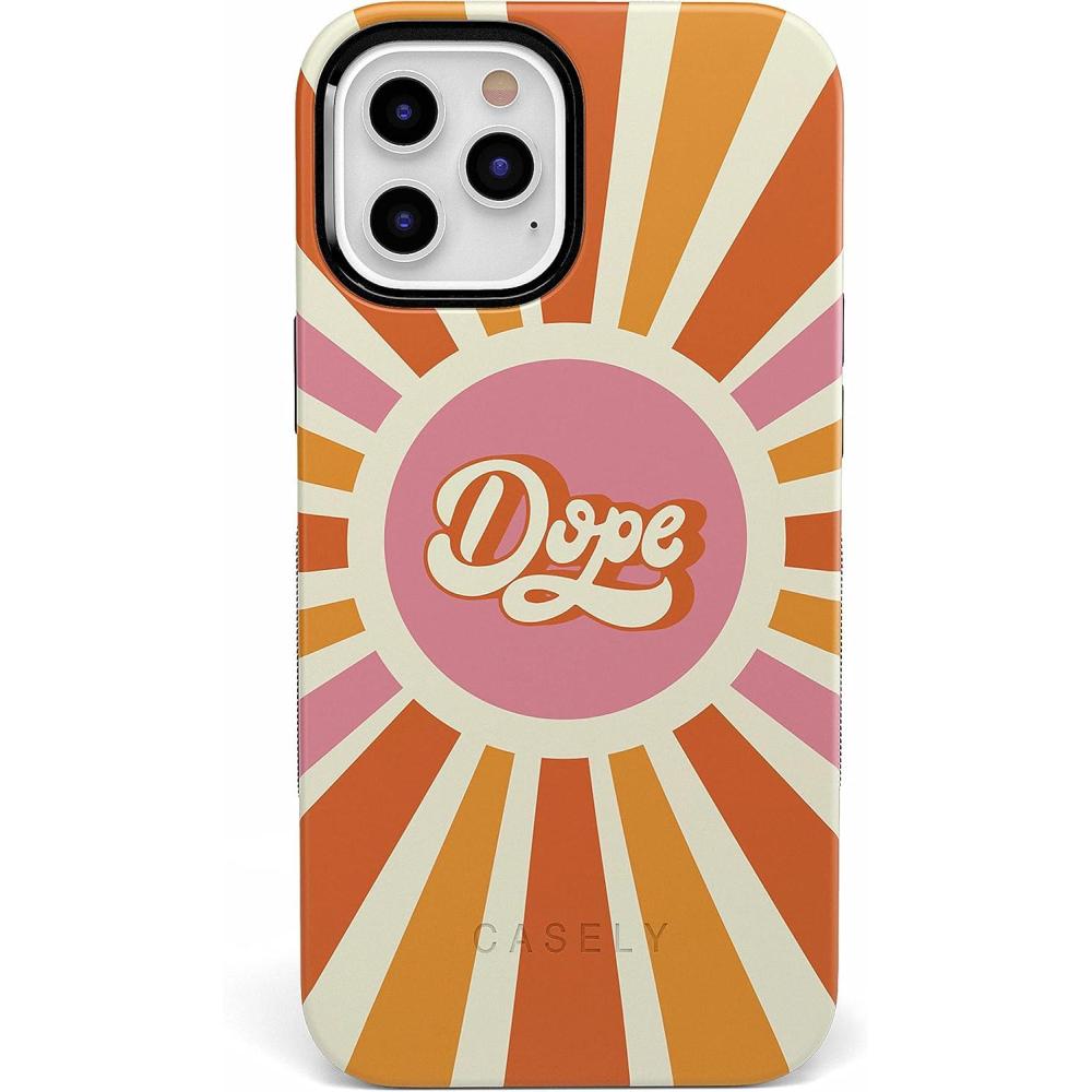 imageCasely iPhone 1212 Pro Case  Be Mine  Tiny Hearts  Bold Protective Design  Compatible with MagSafeYoure Dope  Retro Colorblock