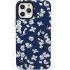 Navy Cherry Blossom Floral